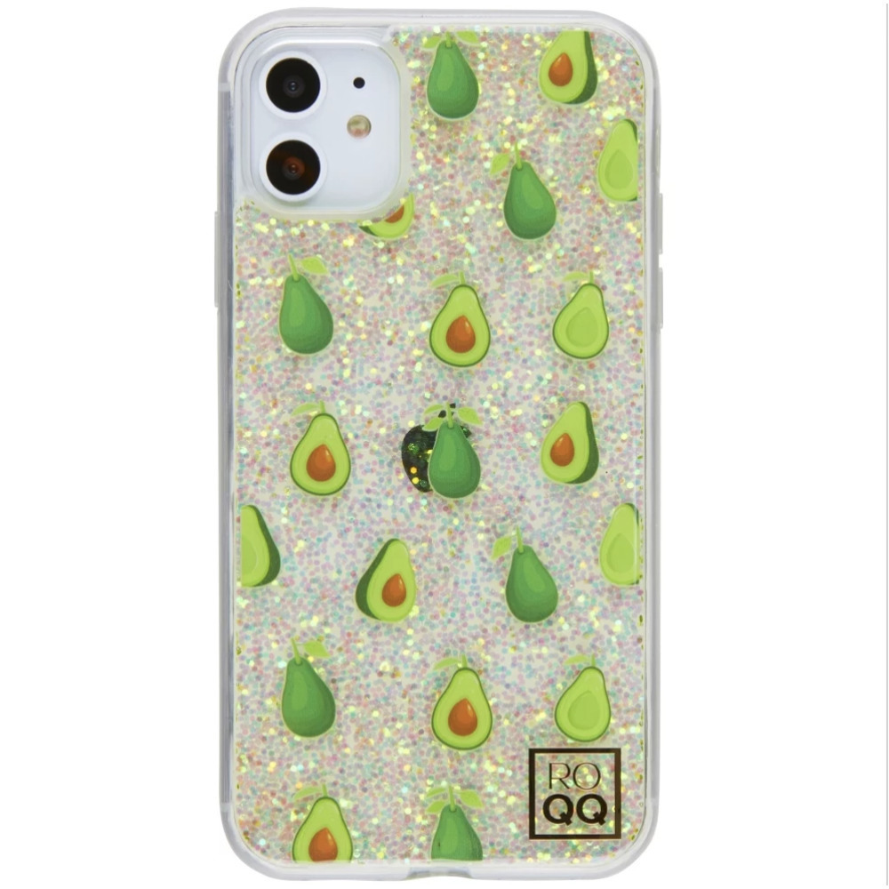 ROQQ Avocado Glitter Iphone 12 Pro Max Case​​​​​​​​​​​
